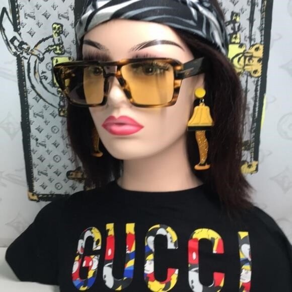 New Authentic Tom Ford TF1153 52E “Redford” Sunglasses – Dark Havana with Yellow main image 9